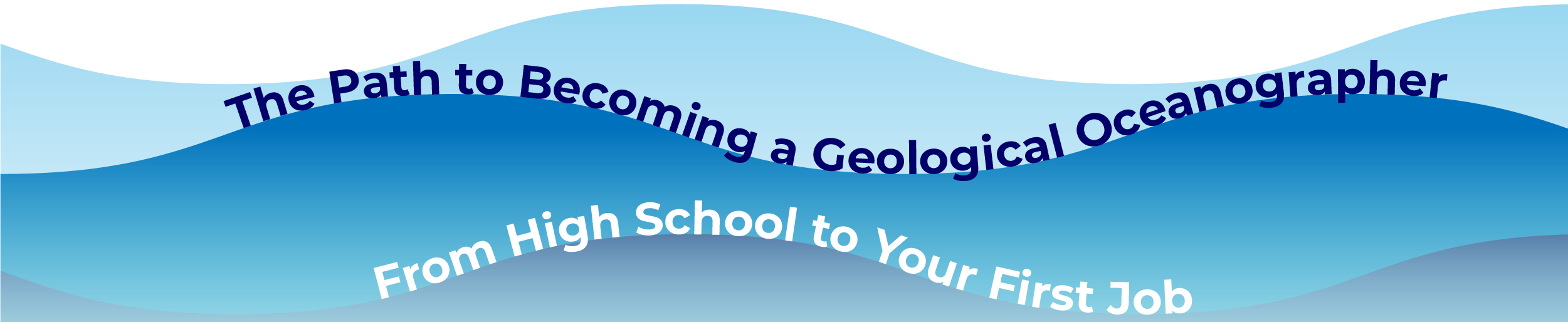 The path to becoming a Geological Oceanographer