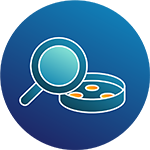 Environmental sample analysis icon