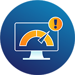 Risk analysis icon