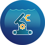 Underwater robotics icon