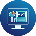 Business analytics icon