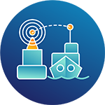 Marine remote sensing icon