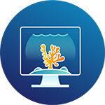 Underwater photography and imagery icon