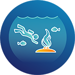 Oceanographic sampling icon