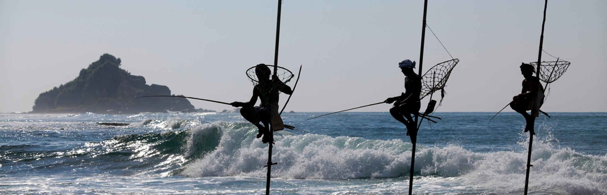 Image of Sri Lankan fisherman at sea