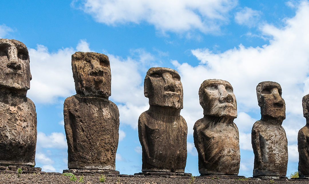 Image of Easter Island statues