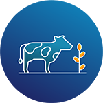 Animal-plant interaction icon