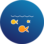 Ocean ecosystems icon