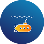 Ocean exploration icon