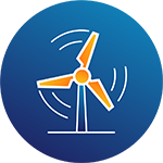 Wind energy icon